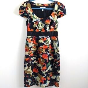 𝅺ANTHROPOLOGIE Moulinette Soeurs Silk Blend Cap Sleeve Dress 2